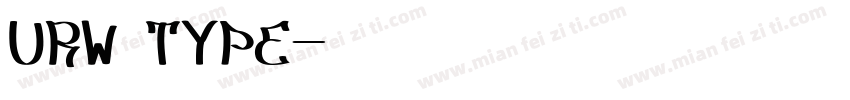 URW TYPE字体转换
